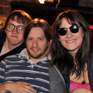 Tony Hagger, Sarah Solemani, Mike Bailey on the set of 'Faulty'.