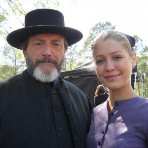 On the set of The Occult with the lovely Katie Garfield