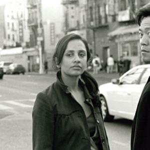 Film Still of Pia Shah and Louis Ozawa Changchienfrom in Pretty to Think So