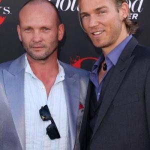 Jilon VanOver and Andrew Howard at the Hatfields  McCoys premiere