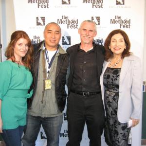 Elizabeth Bond Ron Yuan Camden Toy Georja Umano cast of THE GODMOTHER a winner a the 2010 METHOD FEST FILM FESTIVAL