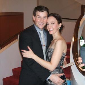 MELISSA VAN DER SCHYFF AND CLAYBOURNE ELDER AT THE OPENING NIGHT OF BONNIE  CLYDE THE PREBROADWAY RUN AT THE ASOLO THEATRE THEY PLAY BLANCHE AND BUCK BARROW