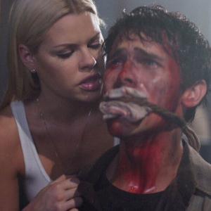 Still of Sophie Monk and Tad Hilgenbrink in The Hills Run Red (2009)