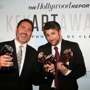 From left Dylan ONeil  JD Funari at the 2013 Key Art Awards