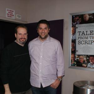 From left: director Peter Hanson, editor J.D. Funari Tales from the Script at the Music Hall 3 in Beverly Hills, CA