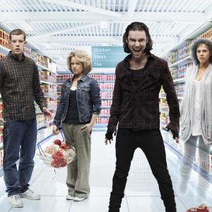 Still of Sinead Keenan Russell Tovey Lenora Crichlow and Aidan Turner in Being Human 2008