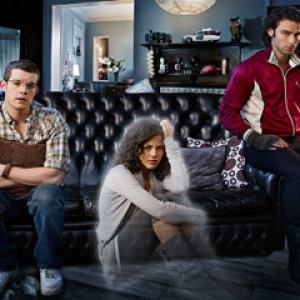 Still of Russell Tovey Lenora Crichlow and Aidan Turner in Being Human 2008