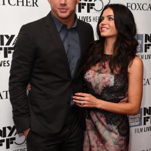 Channing Tatum and Jenna Dewan Tatum at event of Foxcatcher (2014)