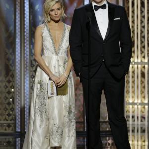 Vince Vaughn and Sienna Miller at event of The 72nd Annual Golden Globe Awards 2015