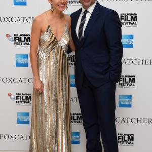 Steve Carell and Sienna Miller at event of Foxcatcher 2014