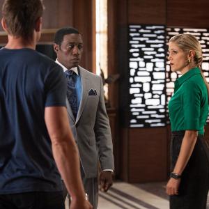 Still of Wesley Snipes Philip Winchester and Charity Wakefield in The Player 2015