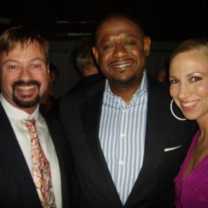 Howard Fine Forest Whitaker and Deborah Gibson at Forests Oscar Party