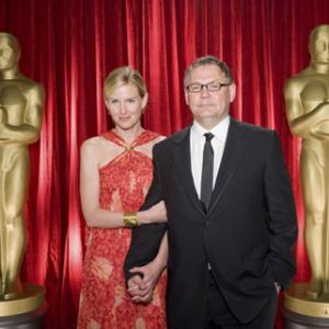 Janusz Kaminski arrives to present at the 81st Annual Academy Awards with wife Rebecca Rankin at the Kodak Theatre in Hollywood CA Sunday February 22 2009 airing live on the ABC Television Network