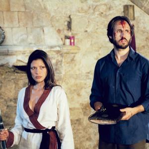 Claudia Coulter with Jonathan Sidgwick in The Witches Hammer