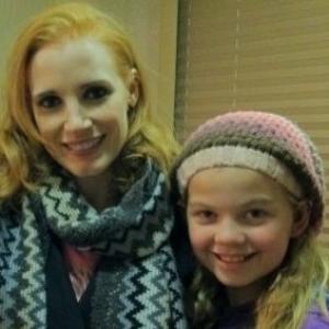 Jessica Chastain with Megan