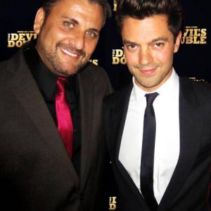 Mem Ferda with Dominic Cooper at the Red Carpet Premiere of THE DEVILS DOUBLE  July 25th 2011 NY