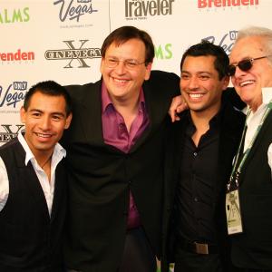 Eloy Mendez, Director Francisco Menendez, Matt Ferrucci, Henry Darrow @ World Premiere of Primo - Cinevegas Film Festival