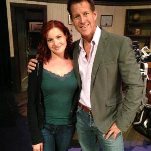 On the set of Henry Jaglom's OVATION with James Denton.