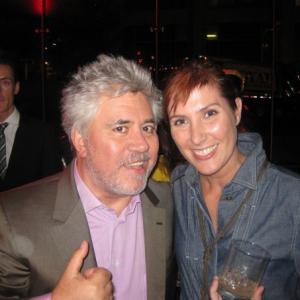 Julie 'Bob' Lombardi with Pedro Almodovar