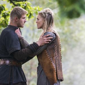 Still of Alexander Ludwig and Gaia Weiss in Vikings 2013