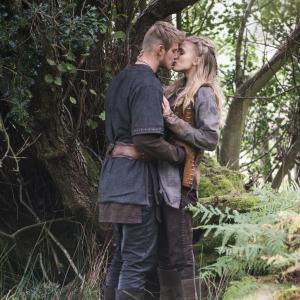Still of Alexander Ludwig and Gaia Weiss in Vikings (2013)