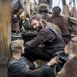 Still of Alexander Ludwig Clive Standen and Bjrn Alexander in Vikings 2013