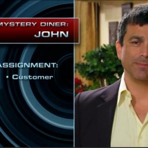 John Prudhont as Mystery Diner John in Season 6 Episode 11 Magic Hassle of Mystery Diners on the Food Network