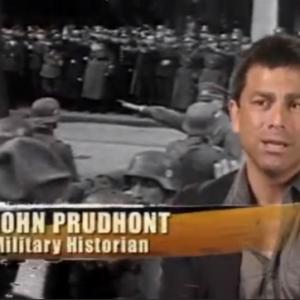 John Prudhont as the Military History Expert for the episode Killing Them Softly of season 3 of the Spike TV show 1000 Ways to Die