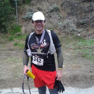 John Prudhont after completing the Griffith Park Trail 12 Marathon in 2011
