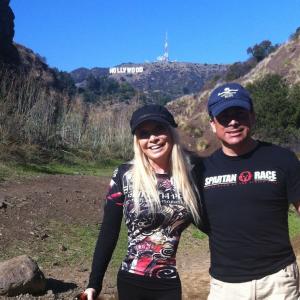 Eileen and John Prudhont hiking in Griffith Park 2011