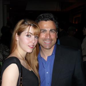 Yvonne Zima and John Prudhont at the Meeting Spencer Wrap Party in Beverly Hills