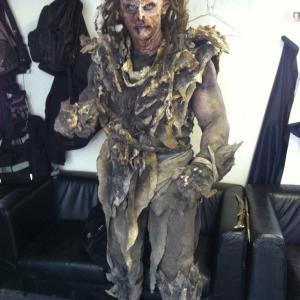 Full face prosthetics as an Orc on The Hobbit