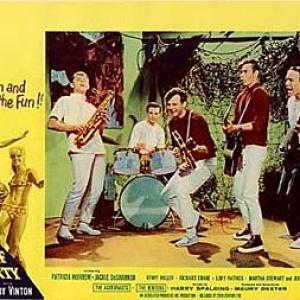 1964 Lobby Card of Surf Party with The Routers performing Crack Up from the original soundtrack