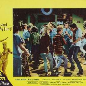 1964 Surf Party Lobby Card with Randy Viers in the dance scene