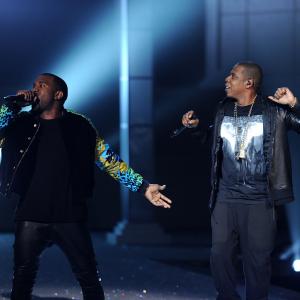 Jay Z and Kanye West at event of The Victorias Secret Fashion Show 2011