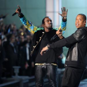 Jay Z and Kanye West at event of The Victorias Secret Fashion Show 2011