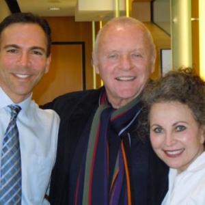 Dr Bill Dorfman and Sir Anthony Hopkins at his Century City CA dental practice