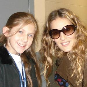 Madison and Sarah Jessica Parker backstage at Madison Square Garden