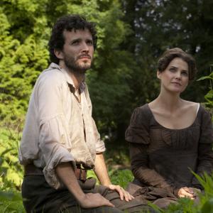 Still of Keri Russell and Bret McKenzie in Austenland (2013)