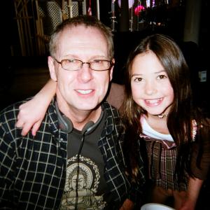 Chelsea Smith  Norman Buckley on the set of the OC