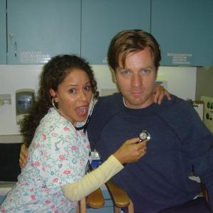 Me and Ewan on the set of 