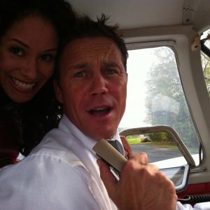 On set with the fun Brian Krause in 