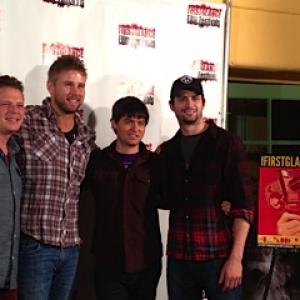 James Lafferty Aaron Hill and Peter Donavonthe men of Lost On Purpose