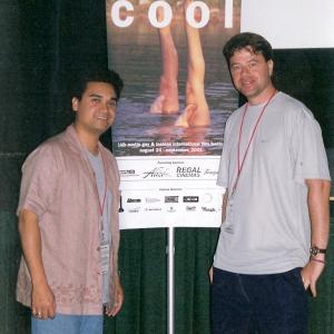 Kevin with writer/director Phil Gorn at the Austin Film Festival 2001