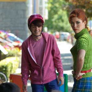 Drake Bell  Devon Weigel in Nickelodeons A Fairly Odd Movie