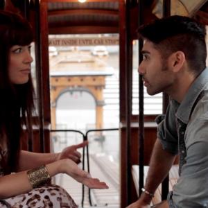 Fernanda Espíndola & Matt Palazzolo film a scene from season 2 of 