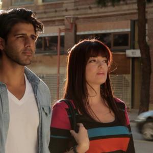 Fernanda Espndola  Jay Ali film a scene from season 2 of Bloomers on the streets of downtown LA