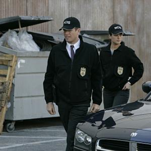 Still of Michael Weatherly and Cote de Pablo in NCIS: Naval Criminal Investigative Service (2003)