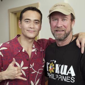 Mark Dacascos with Executive Producer Jon Brekke at Kokua for the Philippines They raised over 17 Million for the cause