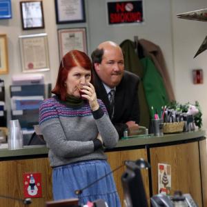 Still of Kate Flannery and Brian Baumgartner in The Office 2005